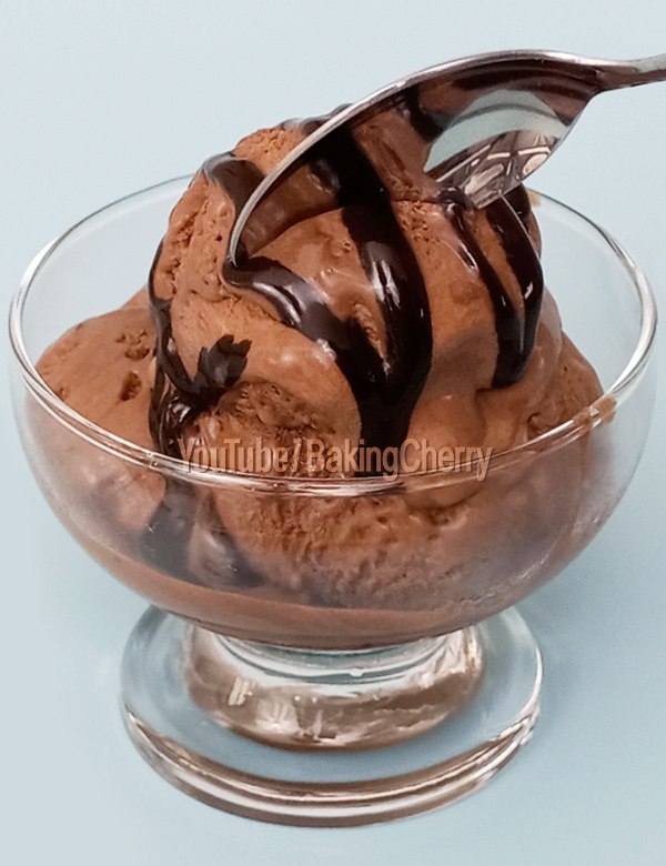 3-Ingredient Chocolate Ice Cream Recipe - Baking Cherry