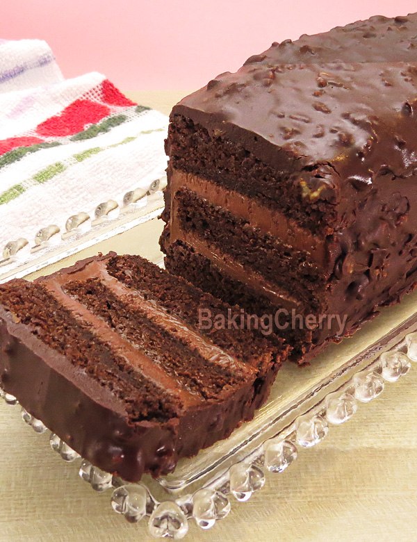 Chocolate Ganache Rectangular Birthday Cake — Birthday Cakes | Chocolate  ganache recipe, Raspberry cake recipes, Chocolate fudge cake